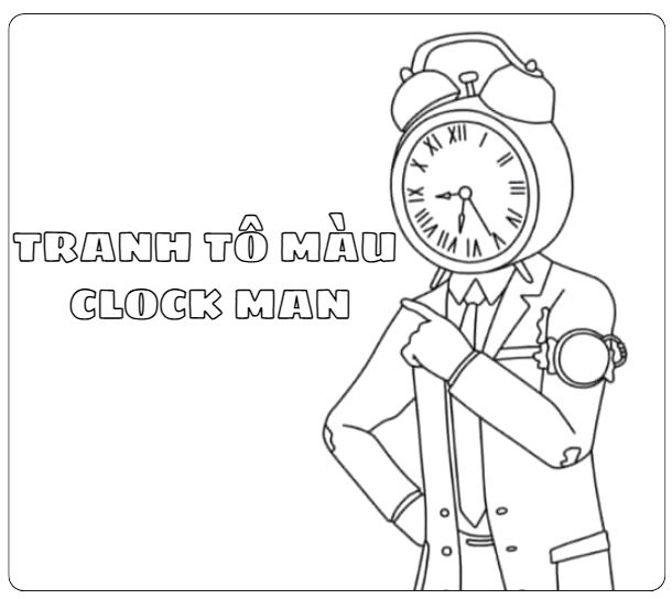 tranh to mau titan clock man 31