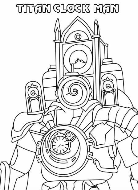 tranh to mau titan clock man 40