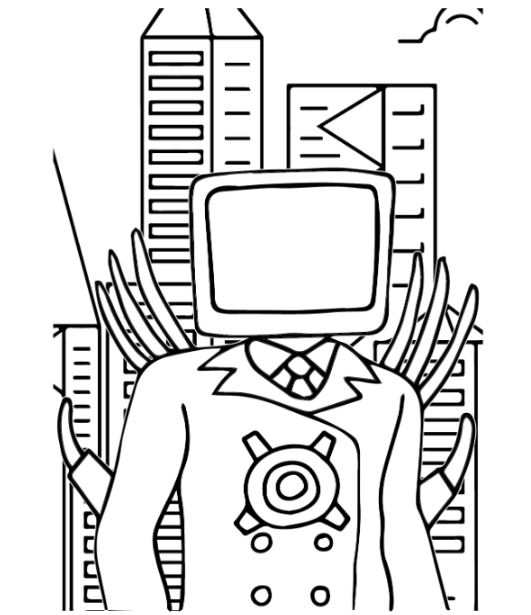 Tranh TV Man Dễ Thương Cho Bé Năng Động