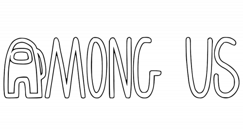 Tranh tô màu Logo Among Us