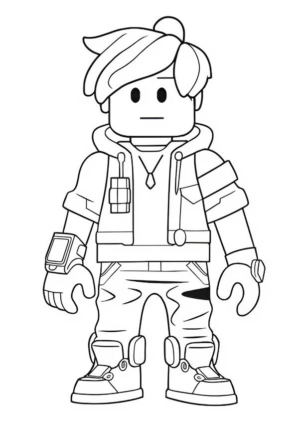 Tranh tô màu Roblox siêu dễ thương