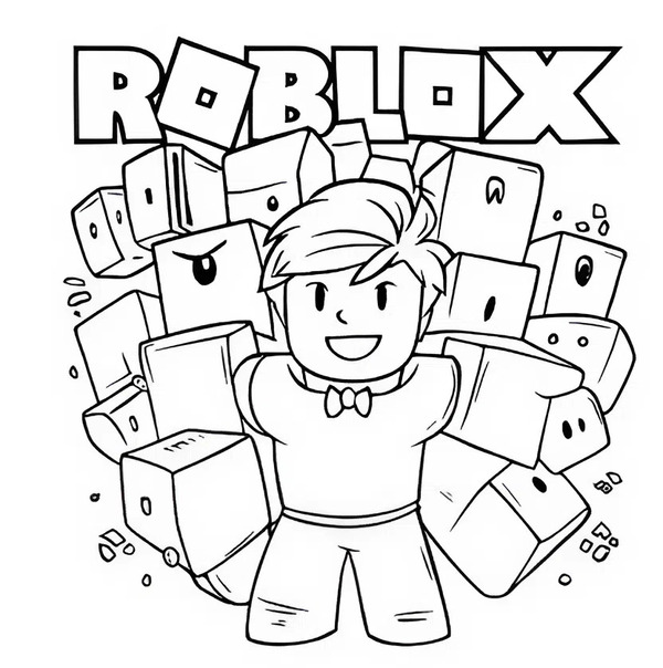 Bộ sưu tập tranh tô màu Roblox nhân vật hot nhất