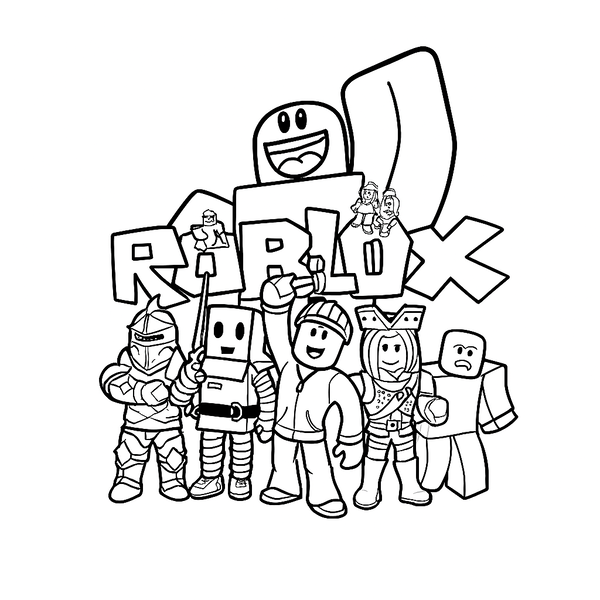 Tải về ngay tranh tô màu Roblox