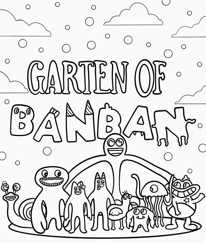 Cùng bé tô màu Garden of Banban thật vui