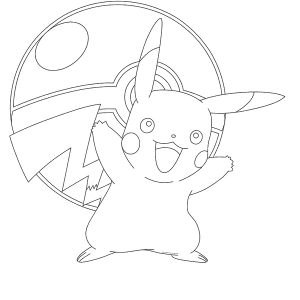 Tranh tô màu Pikachu – Món quà bé nào cũng thích