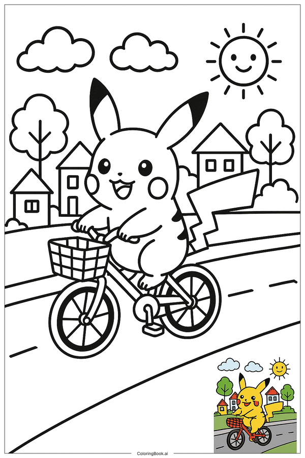 Tô màu Pikachu – Bé tạo nên Pokemon phiên bản riêng