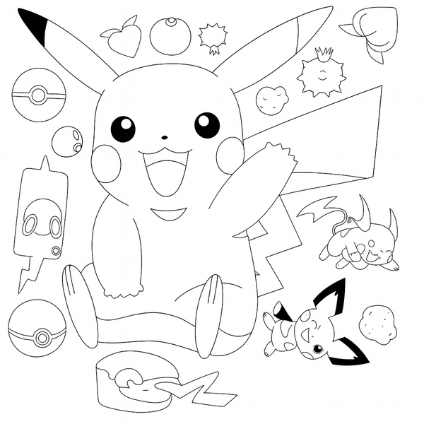 Bé nhà bạn đã thử tô màu Pikachu chưa?