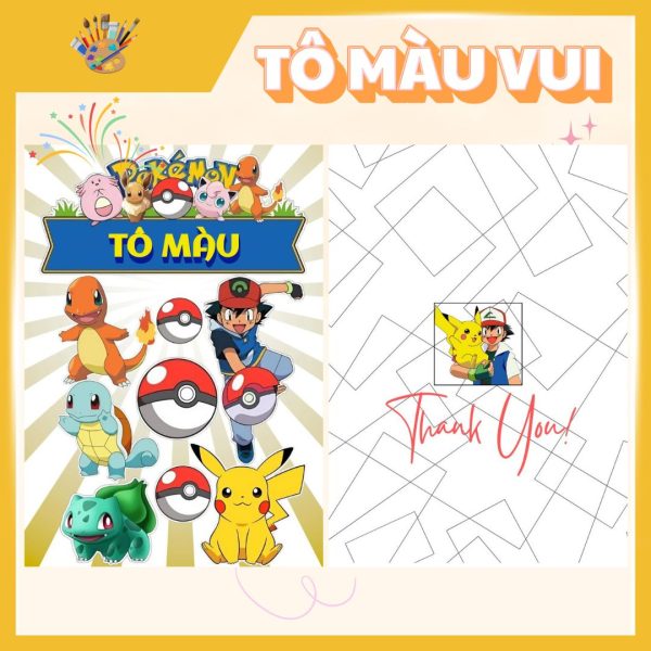 tranh tô màu Pokemon