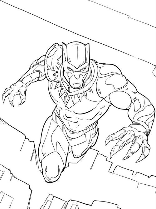 Tranh tô màu anh hùng Marvel miễn phí
