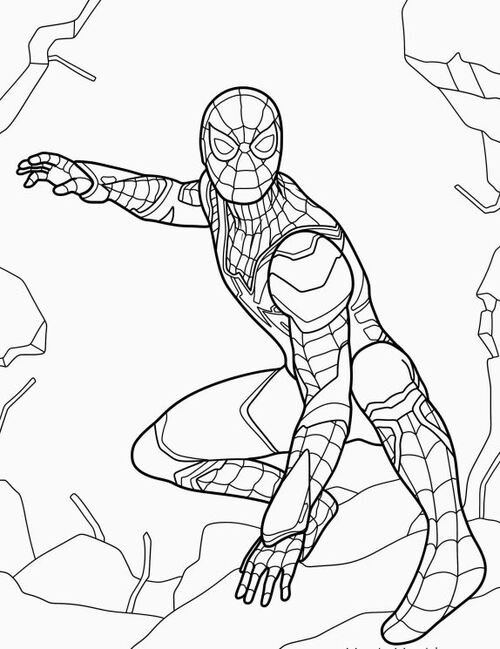 Tô màu người nhện trong Marvel cực chill cho ngày cuối tuần