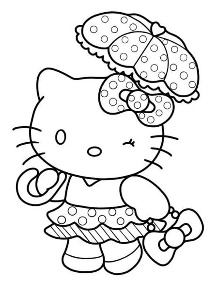 bộ sưu tập tranh tô màu Hello Kitty