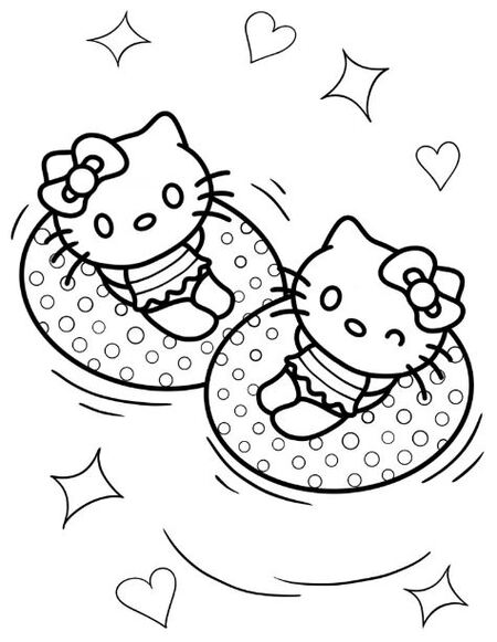 Đi bơi cùng Hello Kitty