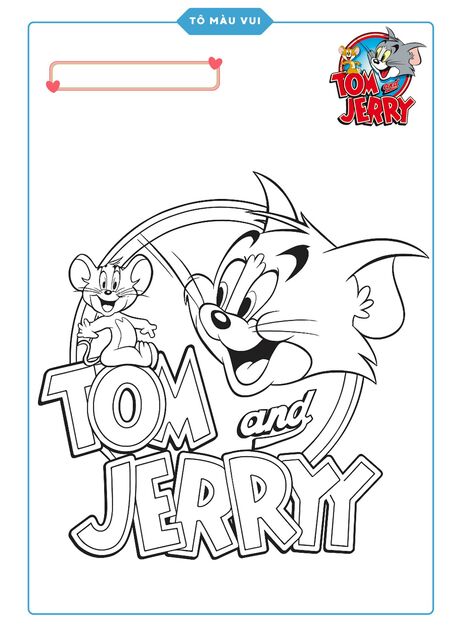 Cùng bé tô màu thế giới vui nhộn của Tom and Jerry