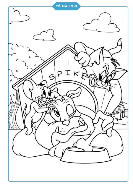 tô màu Tom and Jerry cực chất