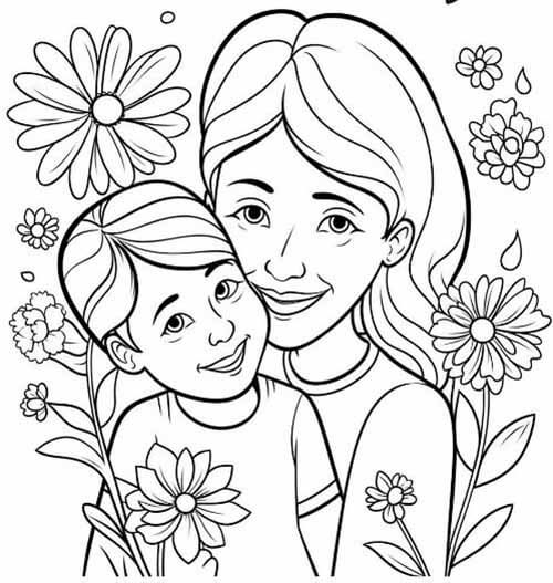 Chọn tranh tô màu tặng mẹ nhân ngày 20/10