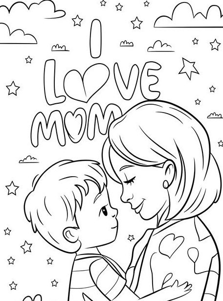 Thể hiện tình yêu với mẹ bằng bức tranh này nào