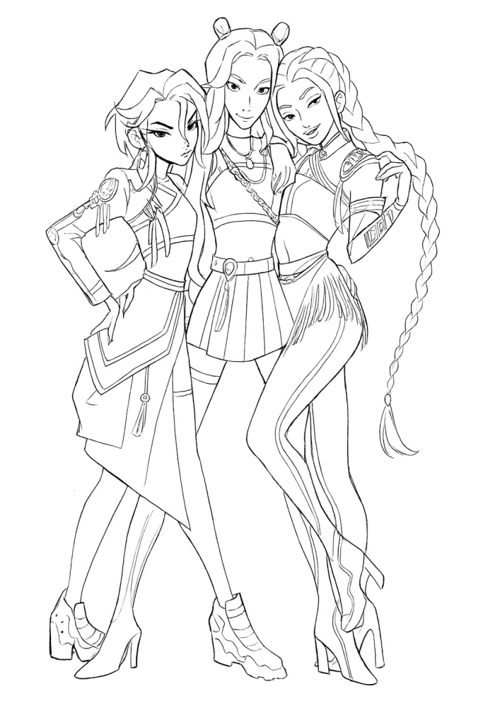 Kpop Demon Hunters cho bé yêu thích phong cách idol