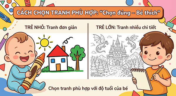 cách chọn tranh tô màu các nghề nghiệp
