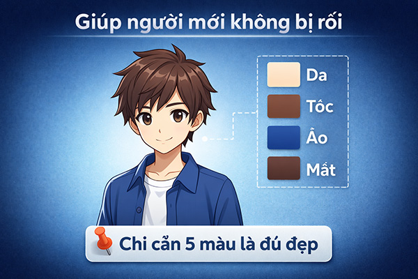 gợi ý cách tô màu anime boy đẹp