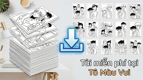 tải tranh tô màu conan chất lượng cao miễn phí ở đâu