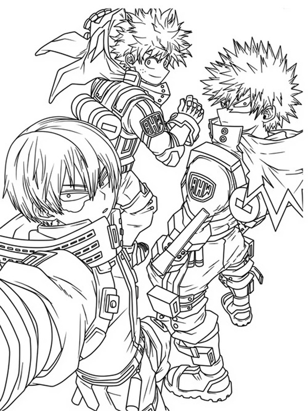 tranh tô màu anime boy 5