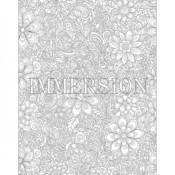 Tranh tô màu các loài hoa cho người lớn 7