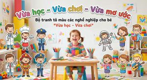 tranh tô màu các nghề nghiệp