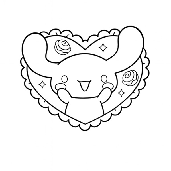 Tranh tô màu Cinnamoroll cực ngọt ngào