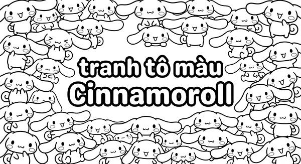 tranh tô màu Cinnamoroll