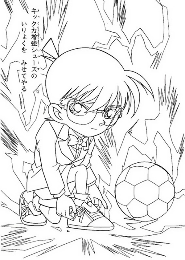 tranh tô màu Conan cho bé sáng tạo 4