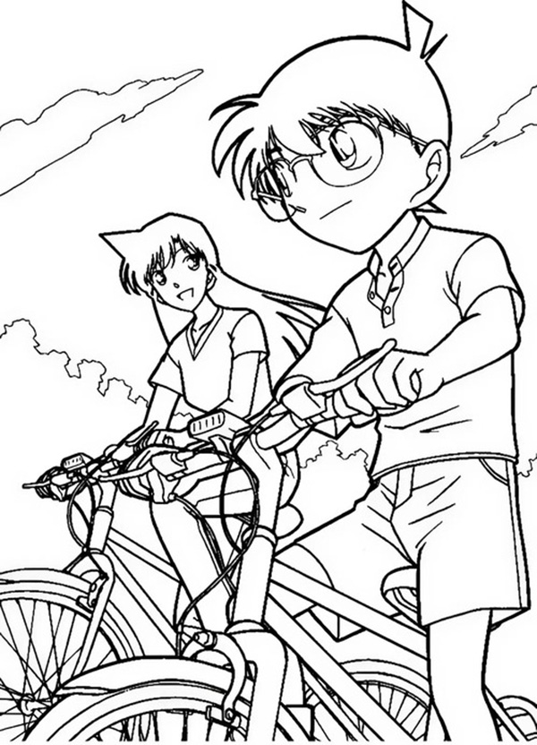 tranh tô màu Conan cho bé sáng tạo 5