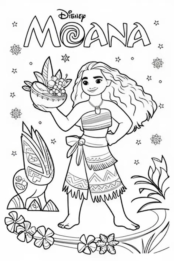 tranh tô màu công chúa disney 12