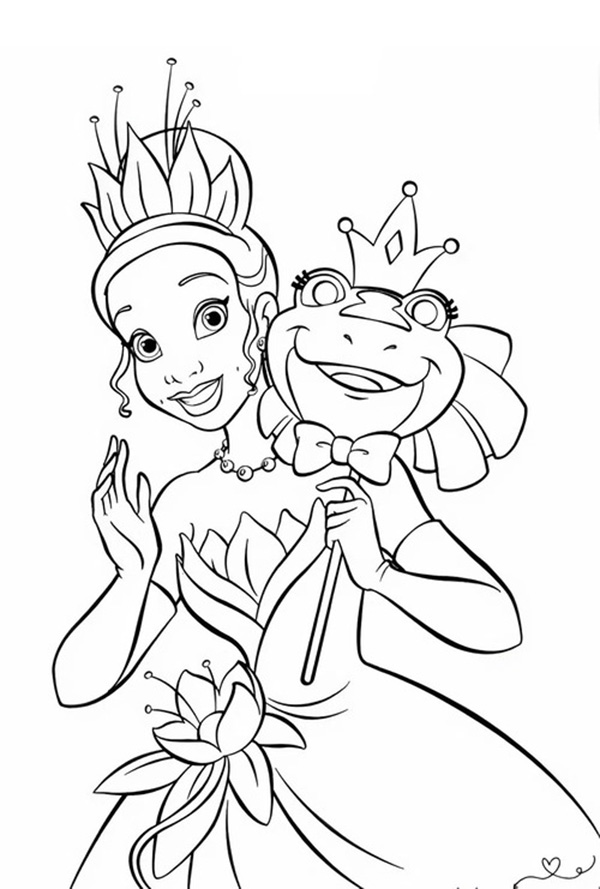 tranh tô màu công chúa disney 15
