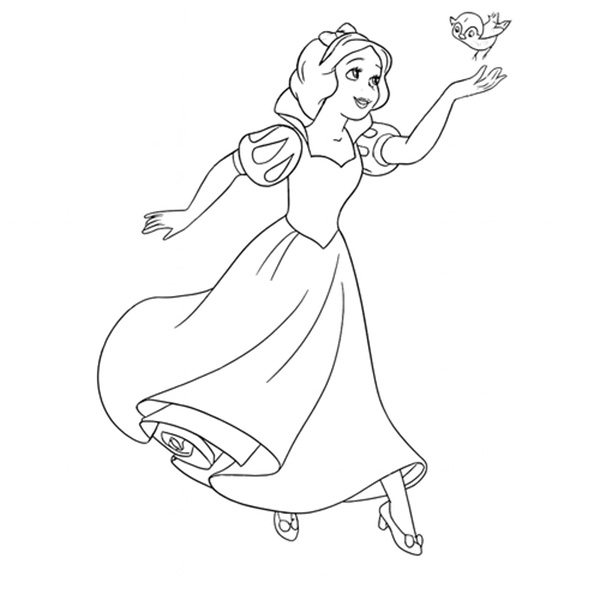 tranh tô màu công chúa disney 1