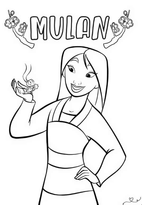 tranh tô màu công chúa disney đáng yêu