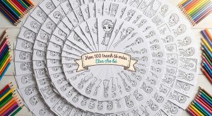 tranh tô màu công chúa Elsa