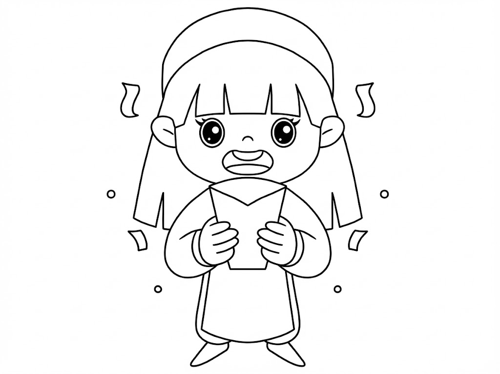 Tranh tô màu lì xì đầu năm