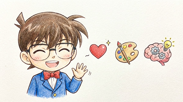 vì sao tranh tô màu conan được yêu thích